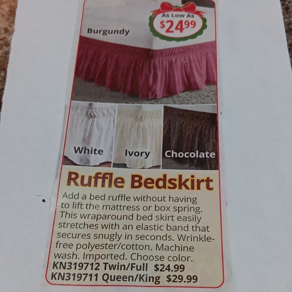 Queen Wrap around Dust Ruffle! - Picture 6 of 6